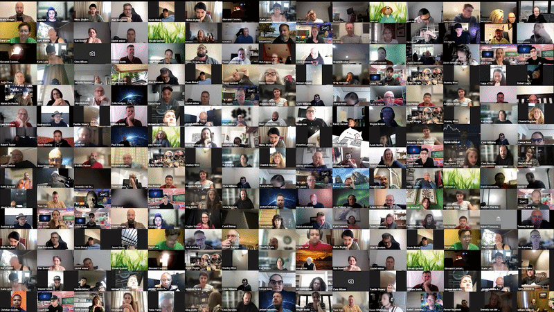 Animated community wall showing traders celebrating challenge wins